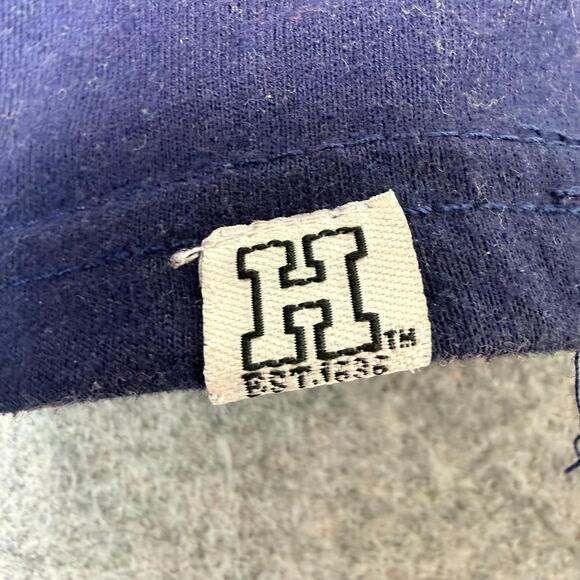 Vintage Harvard T-Shirt Navy Blue Logo Crew Neck Short Sleeve Womens Large - Picture 8 of 12
